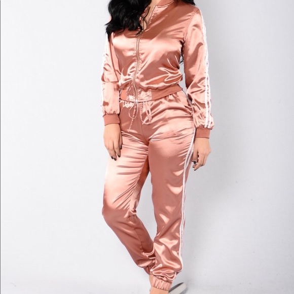 Silk discount jogging suit